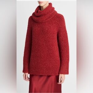 Vince Bouclé Turtleneck Tunic Sweater, Large, nwt